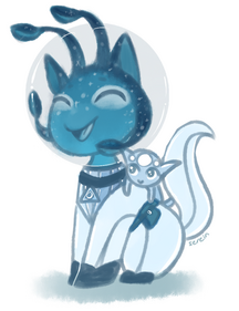 Quad w/ monochrome color + simple bg