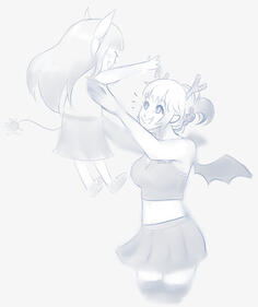 monochromatic doodle